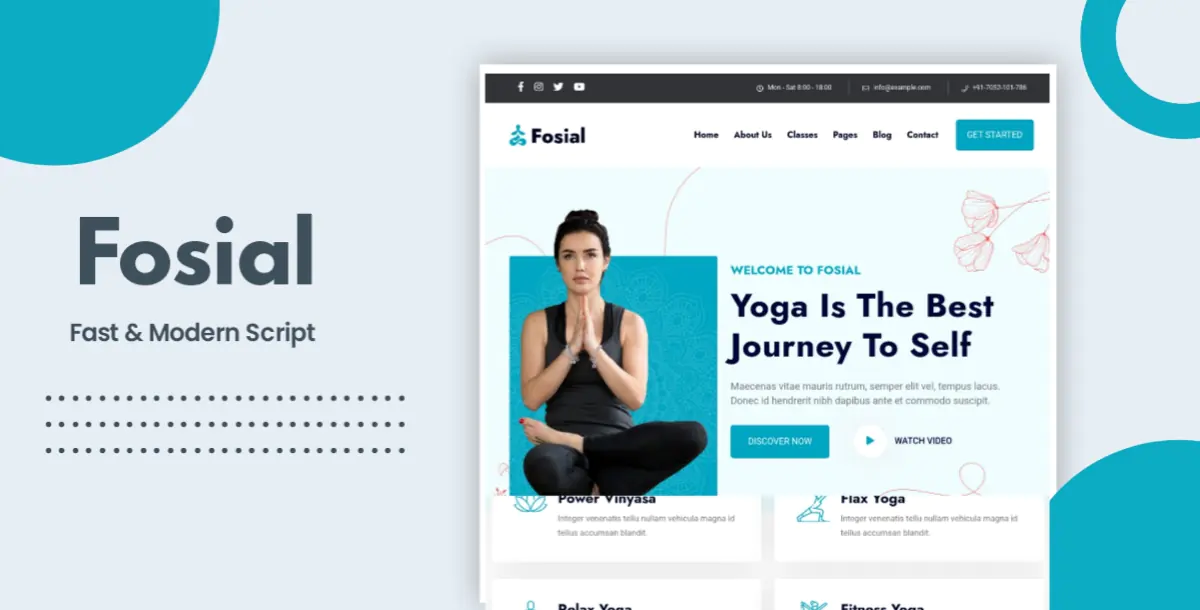 Fosial - Yoga & Meditation HTML Template
