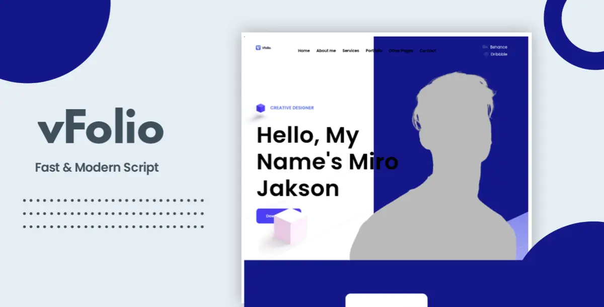 Vfolio- Personal Portfolio/CV HTML Template